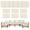 12PCS-BEIGE, variant on 12Pcs Outdoor Cushion Covers, Patio Cushion Slipcovers Replacement with Zipper for Outdoor Furniture, Covers Only