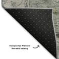 thumbnail image 5 of Addison Rugs Mayfield Premium Machine Washable Traditional Global Sage Rectangle Rug, 5' X 7'6" Machine Washable Traditional Global Sage Oversized Sherpa Throw Blanket, 5 of 6