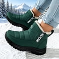 thumbnail image 5 of Women's High Top Fleece Lined Thickened Soft Sole Boots Warm Stylish Winter Snow Boots For Daily Wear And Comfort, 5 of 6