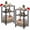 Grey/2P, variant on LANKANG 3 Tier Adjustable Height Coffee Table Multifunctional Storage Shelf Space Saving Bedside Table for Living Room Bedroom Office