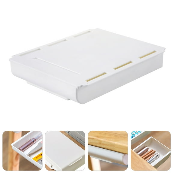 ULTNICE 1 Set Decorative Storage Boxes With Drawers Grey Plastic Under Table Storage For Home