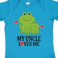thumbnail image 4 of Inktastic My Uncle Loves Me Frog Boys or Girls Baby Bodysuit, 4 of 5