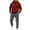 Wine, variant on Sweatsuits Men 2 Piece Outfit Hooded Full Zip Up Jacket with Multiple Pockets And Matching Jogger Pants for Athletic Casual Wear