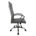 thumbnail image 3 of Furniture of America Damse Faux Leather Large Adjustable Office Chair in Gray, 3 of 9