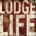thumbnail image 2 of Grey, Jace 26x26 White Modern Wood Framed Museum Art Print Titled - Lodge Life, 2 of 4