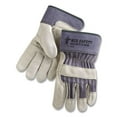 thumbnail image 3 of Mustang Leather Palm Gloves, Blue/Cream, Large, 12 Pairs -MPG1935L, 3 of 5