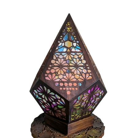 

Afunbaby Diamond Shaped LED Desktop Light Bohemian Style Home Party Decorative Night Lamp