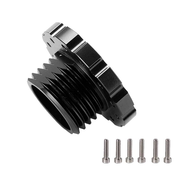 Riwesomey Adaptador de volante Mod aleación de aluminio juego profesional portátil reparación reemplazable mantenimiento repuestos Accesorios Artesanía Negro Riwesomey TO010594-01B