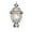 Antique Brass, variant on Livex Lighting Lantern 2153-01 Outdoor Post with Clear Beveled Glass Shades, Antique Brass