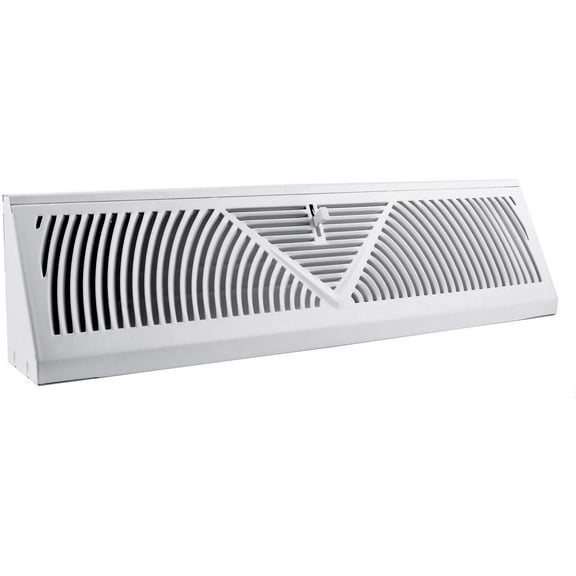 Accord ABBBWH15 Baseboard Register with Sunburst Design, 15-InchDuct Opening Measurement, White