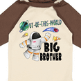 thumbnail image 4 of Inktastic Out of this World Big Brother Astronaut in Space Boys Long Sleeve Baby Bodysuit, 4 of 5