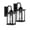 Black, variant on JONATHAN Y Cary 5.9" 1-Light Iron/Glass Traditional Modern Lantern LED Outdoor Sconce, Black (Set of 2)