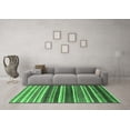 thumbnail image 3 of Ahgly Company Indoor Rectangle Solid Emerald Green Modern Area Rugs, 6' x 9', 3 of 4