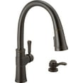 thumbnail image 1 of Delta Faucet Robinet de Cuisine en Bronze Huilé Spargo avec Pulvérisateur Rétractable, Bronze Vénitien 19964Z-RBSD-DST, 1 of 3