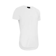 Victorious Men's Hipster Long Length Curved Hem T Shirt, Up to 5X