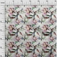 thumbnail image 3 of oneOone Rayon Rust Brown Fabric Leaves & Clover Sewing Material Print Fabric By The Yard 56 Inch Wide, 3 of 5