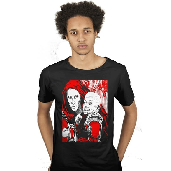 PLAYERA DEMONIO LA PASION DE CRISTO, TERROR, MIEDO, HALLOWEEN, TALLA MEDIANA