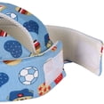 thumbnail image 4 of Casco protector para niños, a prueba de golpes, de algodón transpirable, ajustable para el hogar, casco de seguridad para bebés, protector de cabeza anticolisión para niños de 6 meses a 5 años Rojo Verde MX-0131833FYD, 4 of 5