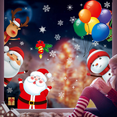 thumbnail image 3 of Christmas Snowflake Window Clings, Merry Christmas Window Clings for Party Decorations, 3 of 5