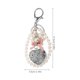 thumbnail image 2 of unbranded Llavero Decorativo De Metal Plateado Con Colgante Y Para Llaves, 2 of 7