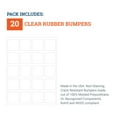 thumbnail image 4 of Picture Hang Solutions - Large Rubber Bumpers - 1-inch Clear Adhesive Rubber Squares 20 pieces per pack, 4 of 8