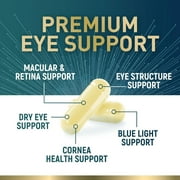Eye Vitamins Supplements - 3x Strength Eye Health Vitamin with Lutein and Zeaxanthin - Vision Macular Health & Dry Eyes Support With Zinc, Vitamins C E & Minerals, Bottled in USA - 120 Capsules