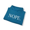 thumbnail image 2 of Nope. Funny Sarcastic Adult’s Unisex Cotton Pullover Sweatshirt Hoodie, 2 of 5