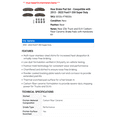 thumbnail image 2 of Rear Brake Pad Set - Compatible with 2013 - 2022 Ford F-350 Super Duty 2014 2015 2016 2017 2018 2019 2020 2021, 2 of 2