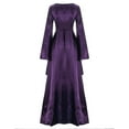 thumbnail image 3 of FRSASU Plus Size Dress Clearance Women Plus Size Solid C Long Sleeve Bandage Long Party Dress, 3 of 7