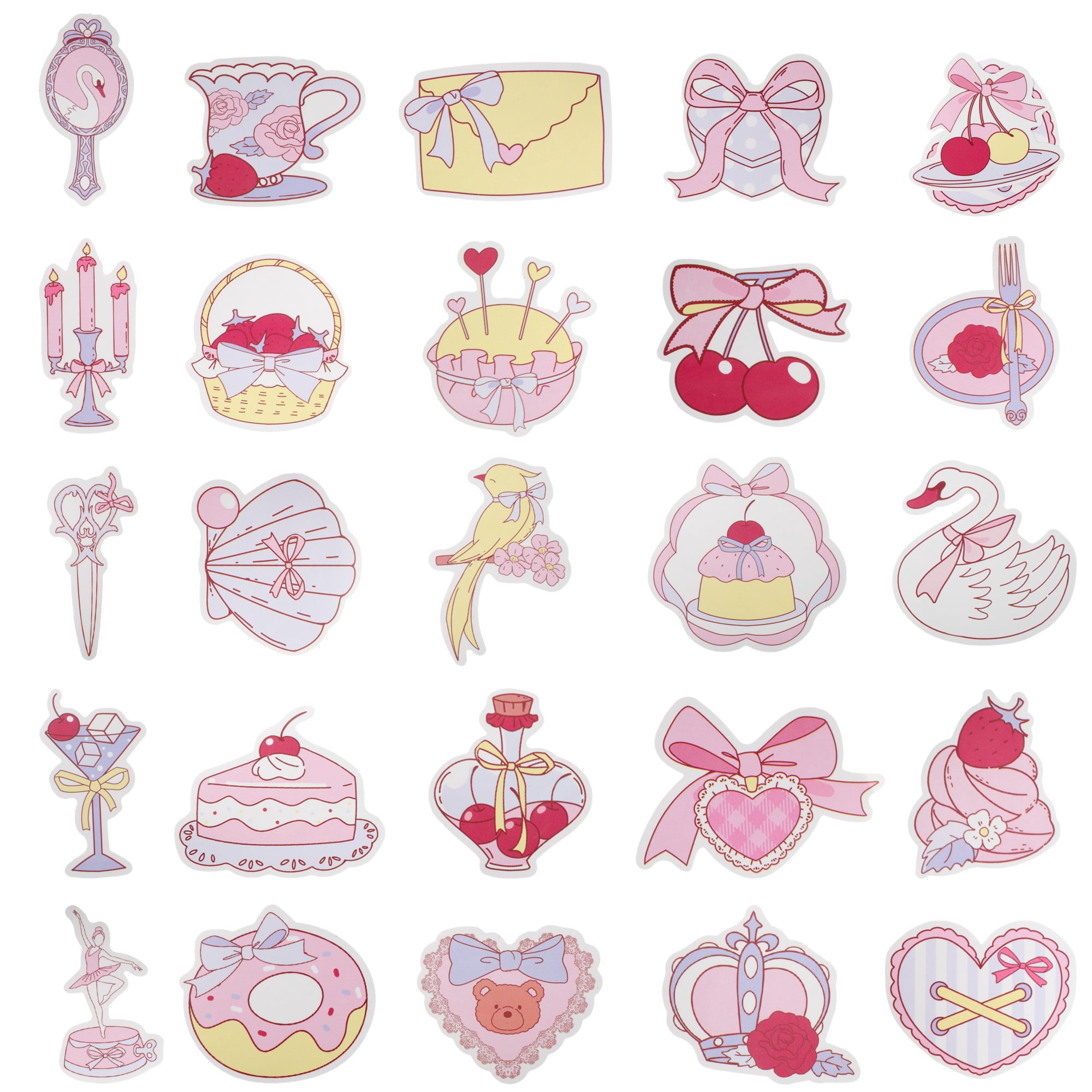 Unique Bargains Waterproof Reading Stickers for Laptop Scrapbook Hand-Drawn Ballet