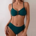 thumbnail image 5 of HUAXUN Swimsuit for Women V Neck Cross Twist Front Swimsuit Bikini Adjustable Spaghetti Straps Bathing Suit 2026 2 Piece Swimsuit for Women, 5 of 6