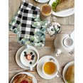 thumbnail image 4 of Sage Green Eucalyptus Kitchen Dish Towels for Drying Dishes Set of 2, Spring Leaves Black White Plaid Waffle Weave Microfiber Hand Tea Bathroom Towels Quick Dry & Absorbent Towel 15.7x23.6, 4 of 7
