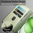 thumbnail image 3 of JETech Wallet Case for iPhone 15 6.1-Inch, Shockproof PU Leather Magnetic Flip Cover with Card Holder, Stand Feature and Full Camera Protection (Green), 3 of 6