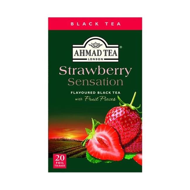 Ahmad Tea 752700 Strawberry Sensation Black Tea 20 Bags Walmart Canada