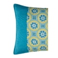 thumbnail image 2 of 20" x 26" Delilah Blue Yellow Damask Cotton Standard Sham - Machine Washable, 2 of 4