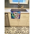 thumbnail image 2 of Carolines Treasures DAC2581KTWL 25 x 15 in. Unisex Hippie Dawg 100 Percent Cotton Kitchen Towel, 2 of 5