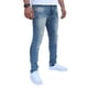 thumbnail image 4 of Pantalón rasgado de mezclilla stretch John Silver  Corte skinny Color azul vainilla, 4 of 4
