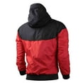 thumbnail image 3 of Aofany Man Leisure Splicing Jackets Hooded Windproof Running Sport Jacket Big And Tall Mens Hoodies Cardigan, 3 of 4