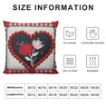 thumbnail image 5 of COMIO  Valentines Day Pillow Covers, Plaid Red Polka Dots Heart Farmhouse Decorative Throw Pillowcases for Home Sofa Couch Cushion Decoration, 5 of 5