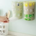 thumbnail image 3 of AMERTEER Plastic Wall Mount Home Bathroom Kitchen Garbage Trash Storage Box Container(Light Green), 3 of 10
