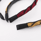 thumbnail image 4 of Diademas trenzadas con dientes para mujer, aro para el pelo, banda para la cabeza negra, diademas trenzadas con borde negro de dos tonos, 4 of 6