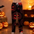 thumbnail image 2 of Satingcolo Halloween Pajama Pants for Men Printed Pajama Bottoms Drawstring Lounge Pants Sleepwear, 2 of 7