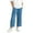 A Dark Blue, variant on Auroural Girls Baggy Jean Size 7-8 2 Pc Girls' Summer Thin Wide Leg Jeans Casual Versatile Ice Silk Denim Loose Cropped Pants Blue