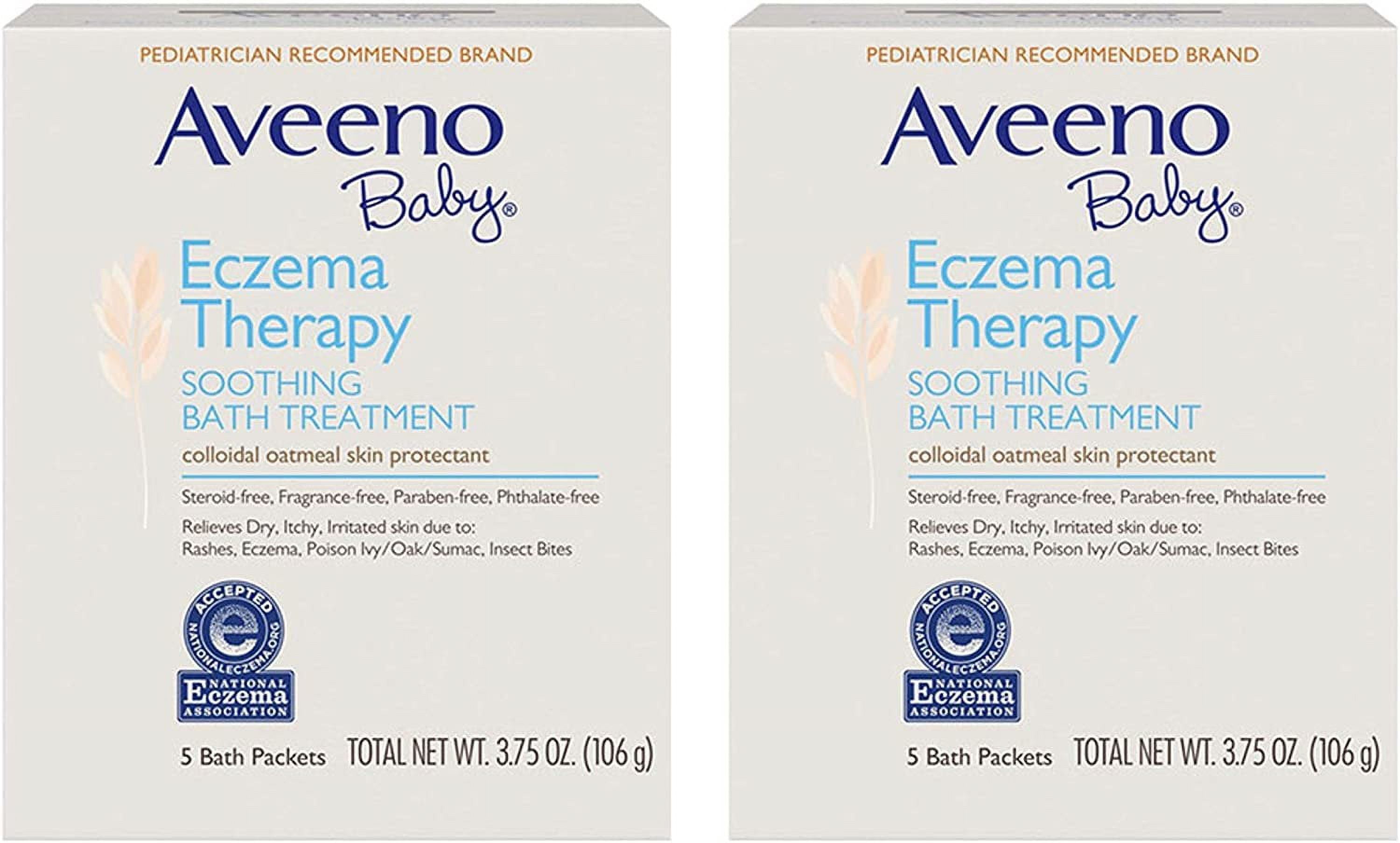 Aveeno Baby Wash Packet Soothing Bath Treatment 3.75Oz X 5Ct, 6-Pack