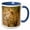 Blue/White, variant on 3drose, Africa. Tanzania. Male Lion at Ngorongoro Crater.-af45 Rbe0190 - Ralph H. Bendjebar, 11oz Two-tone Green Mug