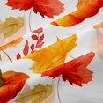 thumbnail image 4 of Erosebridal Pumpkin Leaves Shower Curtain 72Wx72L,Fall Harvest Bathroom Curtain,Cream, 4 of 6