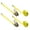 Yellow, variant on ARSKEN High-Strength 2 pcs Ratchet Tie Down Strap 1" x 197"(2200lb Break Strength) for Heavy Equipment, with Strong S Hook and Corrosion Resistant Metal Button for Rack, Truck, Cargo, Moving & More