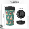 thumbnail image 3 of Logiee Yachts And Buoys Print Stainless Steel Coffee Tumbler, Travel Coffee Mug, Insulated Coffee Mug with Lid, Spill Proof Coffee Cup, Portable Thermal Mug, 3 of 8