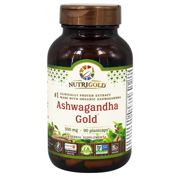Nutrigold Ashwagandha Gold 500 mg. 90 Plantcaps