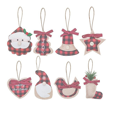 thumbnail image 1 of Christmas Tree Pendant 8 Christmas Decoration Ornament Bell/Christmas Tree/Stocking/Ball Shapes for Christmas Tree Pendant Bell Holiday Party Home Decor Bell, 1 of 2